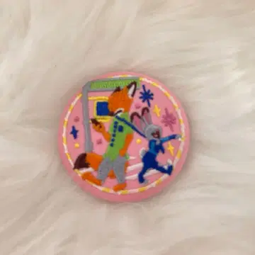 Disney Characters 자수 캔뱃지 비스킷 2 [ 주토피아 ]