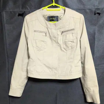 AIR TALK 노카라 자켓 베이지