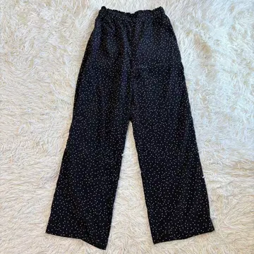 윔 가젯 도트 이지 팬츠 허리밴딩 블랙 프리 사이즈