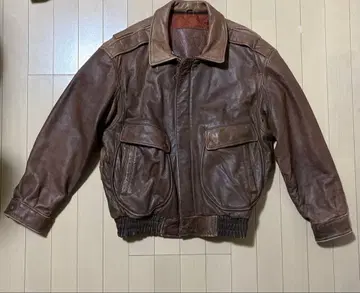 브라운 가죽 자켓 UNKNOWN DESTINATION 램 가죽