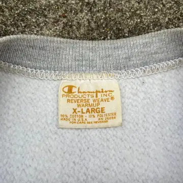 리버스 위브 단색 택 70s 무봉제 챔피온