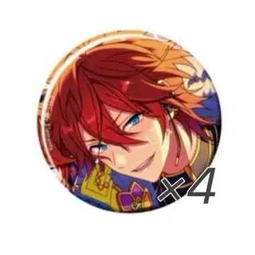 앙스타 아마기 린네 이베코레 캔뱃지 매트릭스 4점