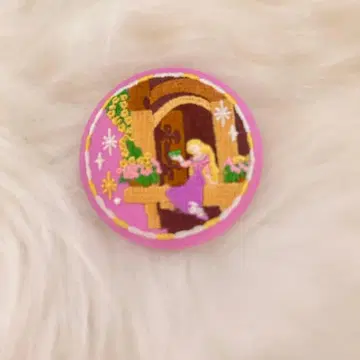 Disney Characters 자수 캔뱃지 비스킷 2 [ 라푼젤 ]