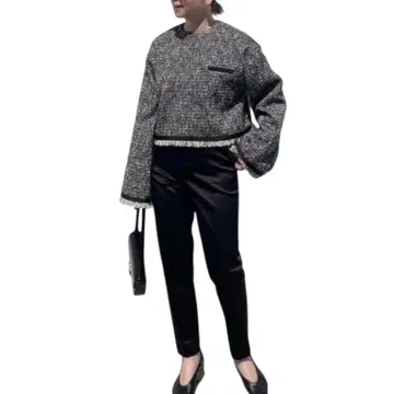 girlish St.cecilia 트위드 풀오버