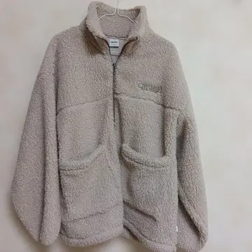 CONVERSE 플리스 자켓 M 베이지