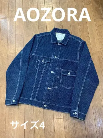 AOZORA 아오조라 자수 데님 자켓 사이즈 4