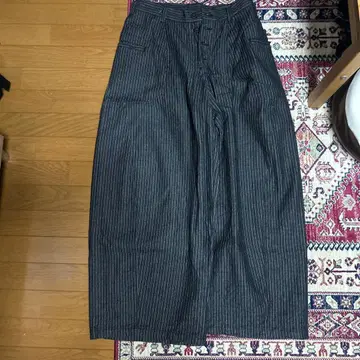 WISH FOREVER 스트라이프 와이드 팬츠 L 사이즈