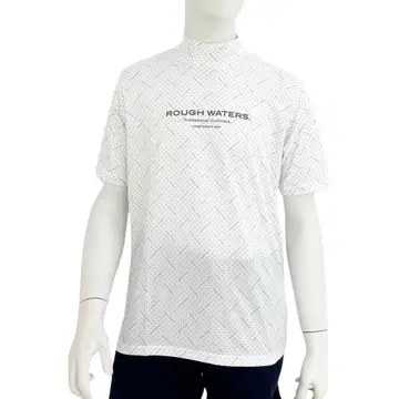 엘리트 그립 ROUGHWATERS 반팔 모크넥 화이트 그레이 LL