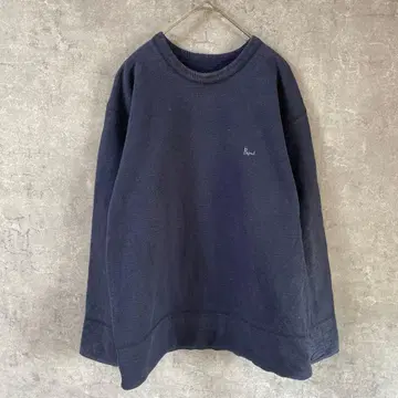 PAPAS 맨투맨 트레이닝복 네이비 넉넉한 M 사이즈