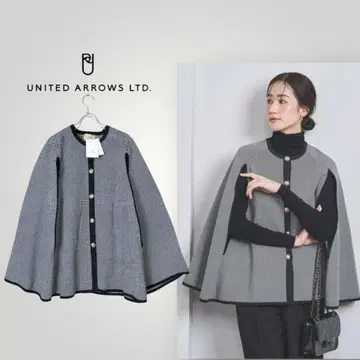 [택 포함 미사용품] 유나이티드 애로우즈 / 자카드 케이프 26400엔