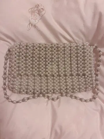 ZARA 펄 비즈 파티 백