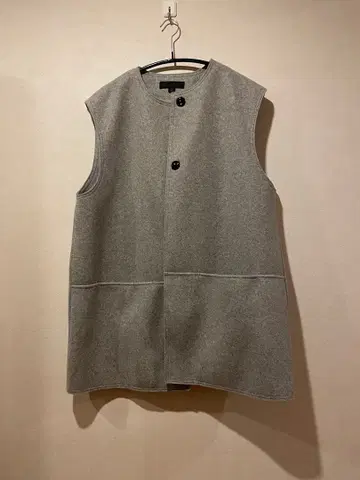 ZARA 그레이 노카라 베스트 M