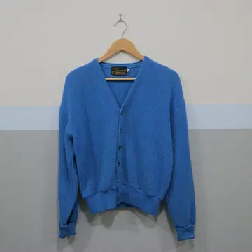 BRENT 울 알파카 가디건 사이즈 M 블루