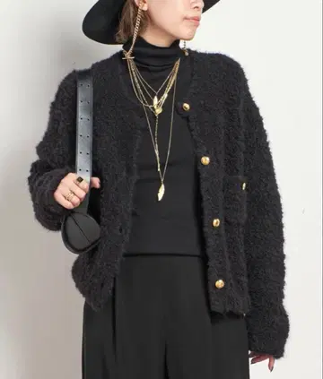 택 포함 새상품 AP STUDIO 니트 자켓