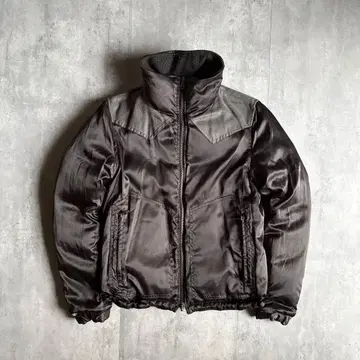 [ 00s archive ] 리버서블 다운 자켓 더블 지퍼 짧은 기장