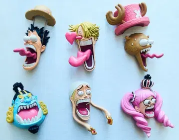 RofJ ONE PIECE 놀란 얼굴 마그넷 컬렉션 6종 컴플리트