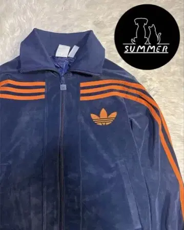미사용급 adidas 벨로아 베켄바우어 트랙 자켓 XL