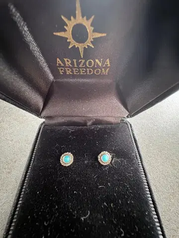 ARIZONA FREEDOM 터콰이즈 스터드 귀걸이