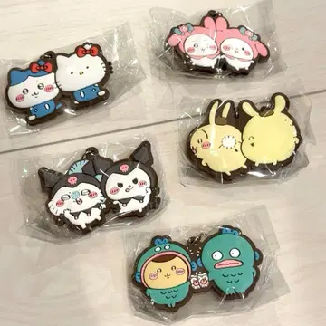 치이카와 산리오 캐릭터즈 러버 마스코트 키링 컴플리트