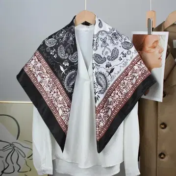 페이즐리 무늬 대형 스카프
