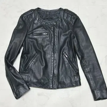 COMPTOIR DES COTONNIERS 노카라 가죽 자켓