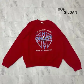 00s 길단 맨투맨 트레이닝복 빅 프린트 로고 아메카지 이글