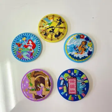 Disney Characters 자수 캔뱃지 비스킷 2