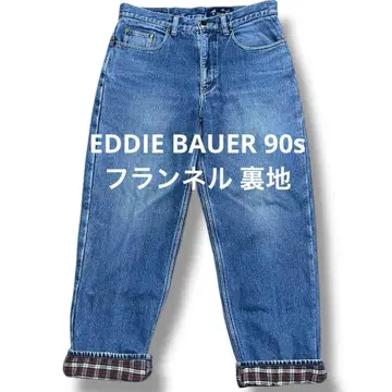 에디 바우어 90s 플란넬 안감 데님 eddie bauer 레어