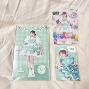 FRUITS ZIPPER 사쿠라이 유이 아크릴 섀도우 박스 스키 복권