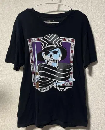 죠죠 데드맨즈Q 티셔츠 블랙 L 사이즈