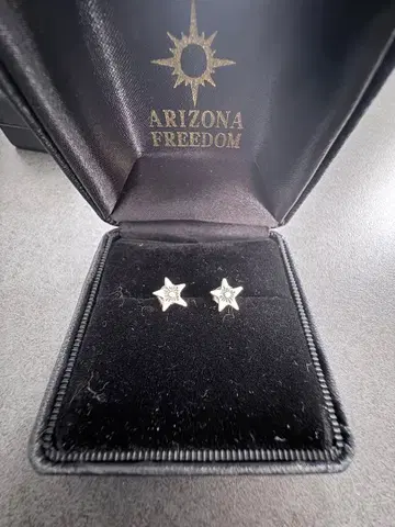 ARIZONA FREEDOM 별 모양 실버 귀걸이