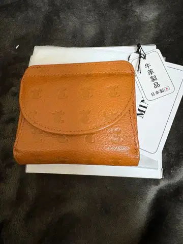 고양이 엠보 가죽 지갑 일본제