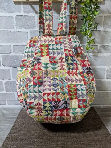 오모치 백팩 자카드 크로스 핸드메이드