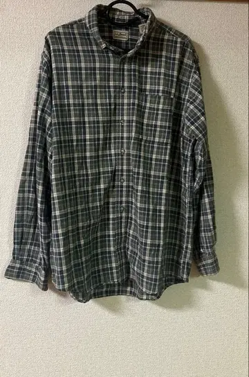 [ 고품질 ] 90s L.L.Bean 엘엘빈 플란넬 셔츠 캐나다제 체크