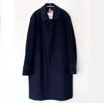 상태 좋음! 매킨토시 철학 울 코트 스탠칼라 네이비 38