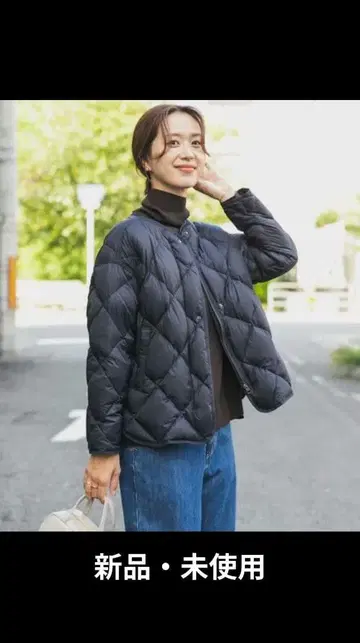 어반 리서치 도어스 라이트 다운 퀼트 숏 블루종 새상품