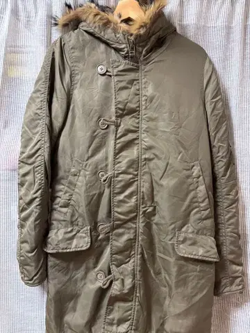 y2k moussy 카키 후드 부착 밀리터리 자켓