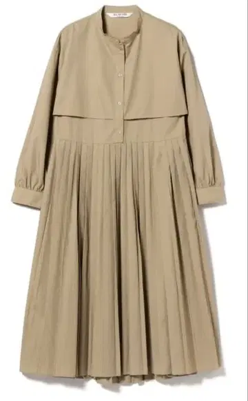 새상품 Ray BEAMS 요크 클레이 플리츠 원피스 베이지