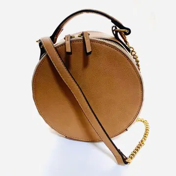 원형 베이지 숄더백 사선 가케백 체인백