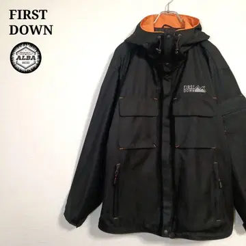 FIRST DOWN 퍼스트 다운 마운틴 파카 자켓 블랙 L