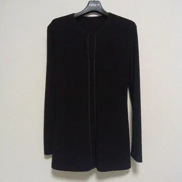 폭시 NY 롱 가디건 블랙