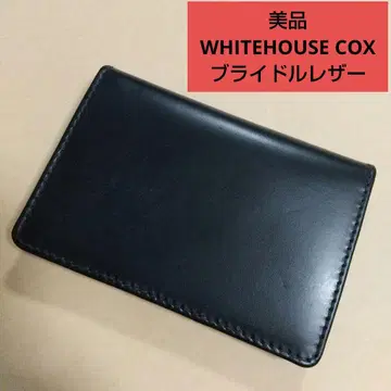 새상품급 WHITEHOUSE COX 브라이들 가죽 명함지갑 카드 케이스