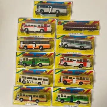 [ 미사용 새상품 ] 다이캐스트 스케일 버스 시리즈 11대 세트