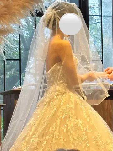 ALPHA BLANCA 웨딩 베일 라메 믹스