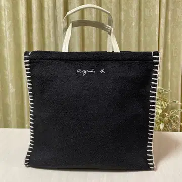 [ 새상품급 ] agnes b. 에네스베 토트백 블랙 핸드백