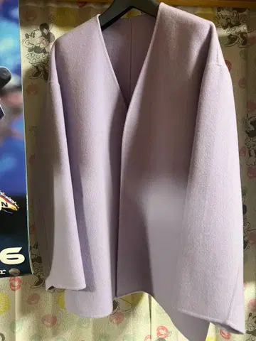 컨디션 최상 23구 L MANTECO 리버 숏 코트 라벤더 계열 / 44