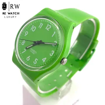 7-5065 스와치 그린 아날로그 손목시계