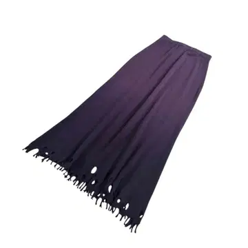 JURGEN LEHL 요건 레일 밑단 프린지 그라데이션 니트 SK