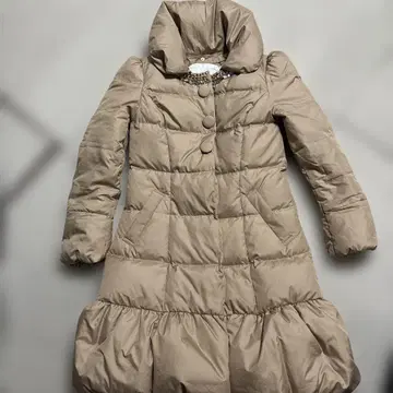 비쥬 후드 다운 자켓 베이지