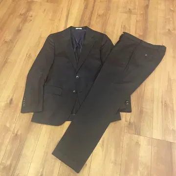 네이비 Y-4 비즈니스 정장 울